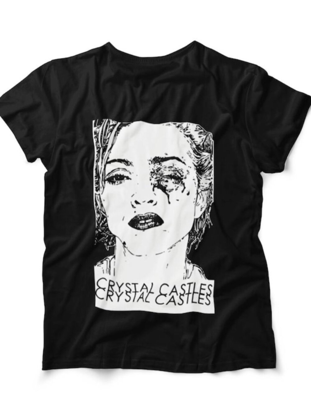 Crystal Castles Black Eye Cotton Tee Shirt